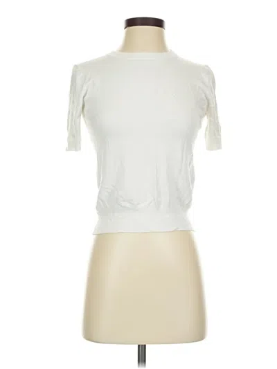 Pre-owned Zara Cardigan Sweater In White