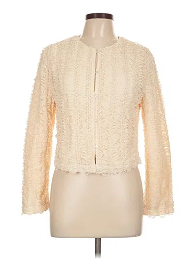 Pre-owned Zara Cardigan Sweater In White