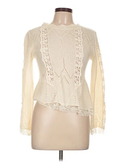 Pre-owned Zara Cardigan Sweater In White