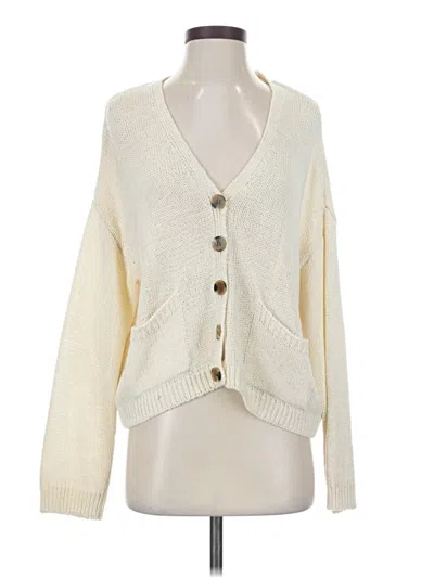 Pre-owned Zara Cardigan Sweater In White