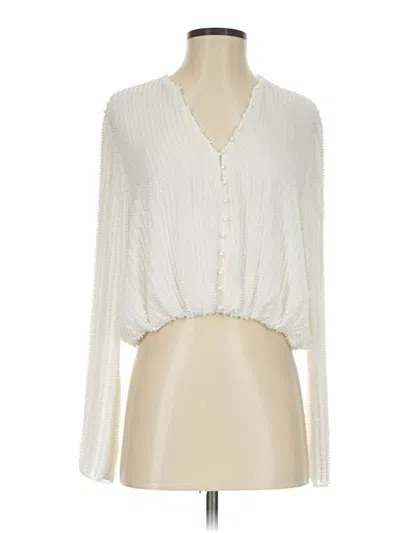 Pre-owned Zara Cardigan Sweater In White