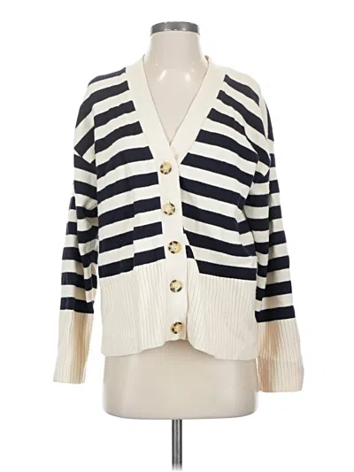 Pre-owned Zara Cardigan Sweater In White