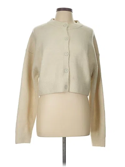 Pre-owned Zara Cardigan Sweater In White