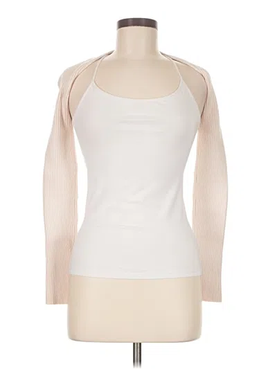 Pre-owned Zara Cardigan Sweater In White