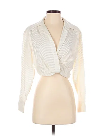 Pre-owned Zara Cardigan Sweater In White