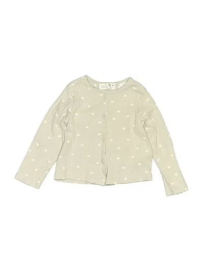 Pre-owned Zara Babies' Cardigan Sweater In White