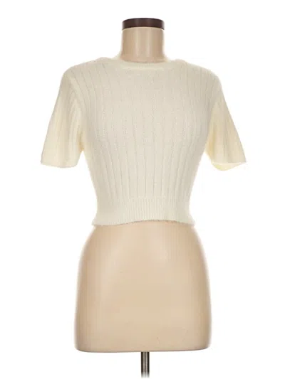 Pre-owned Zara Cardigan Sweater In White