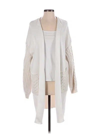 Pre-owned Zara Cardigan Sweater In White