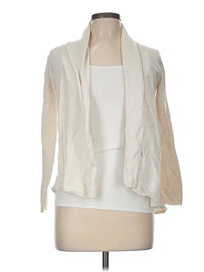 Pre-owned Zara Cardigan Sweater In White