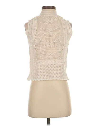 Pre-owned Zara Cardigan Sweater In White