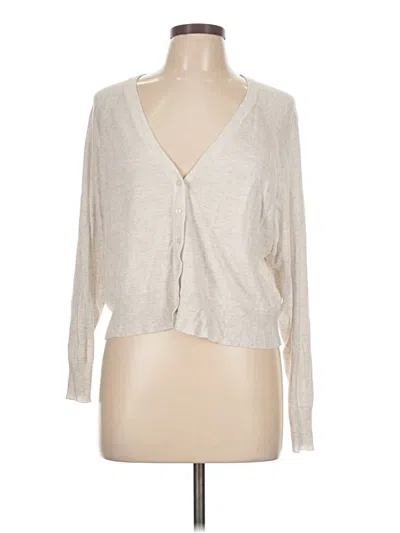 Pre-owned Zara Cardigan Sweater In White