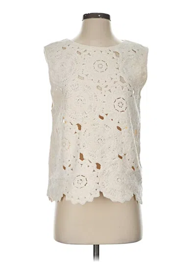 Pre-owned Zara Cardigan Sweater In White