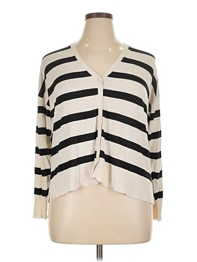 Pre-owned Zara Cardigan Sweater In White