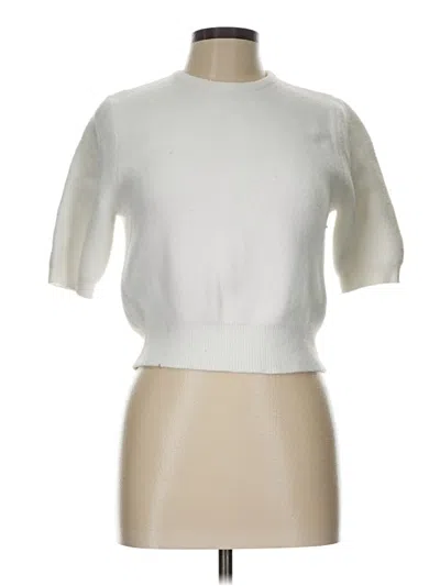 Pre-owned Zara Cardigan Sweater In White