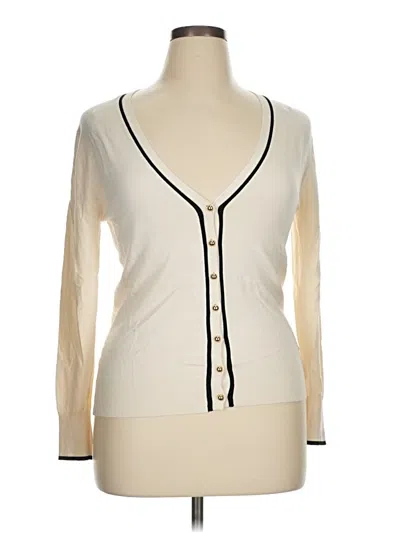 Pre-owned Zara Cardigan Sweater In White