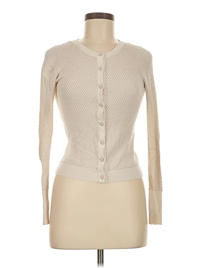 Pre-owned Zara Cardigan Sweater In White