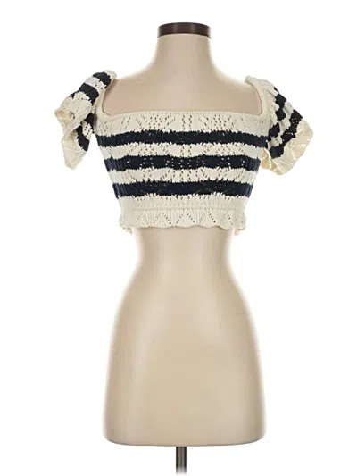 Pre-owned Zara Cardigan Sweater In White
