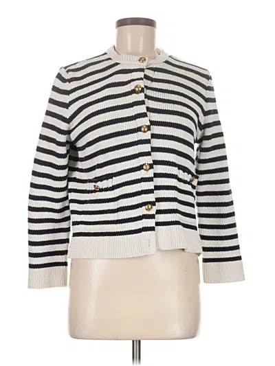 Pre-owned Zara Cardigan Sweater In White