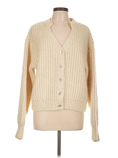 Pre-owned Zara Cardigan Sweater In White
