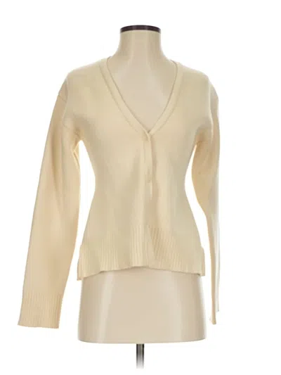 Pre-owned Zara Cardigan Sweater In White