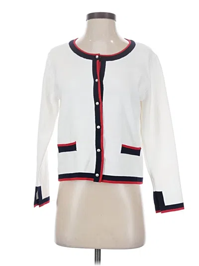 Pre-owned Zara Cardigan Sweater In White