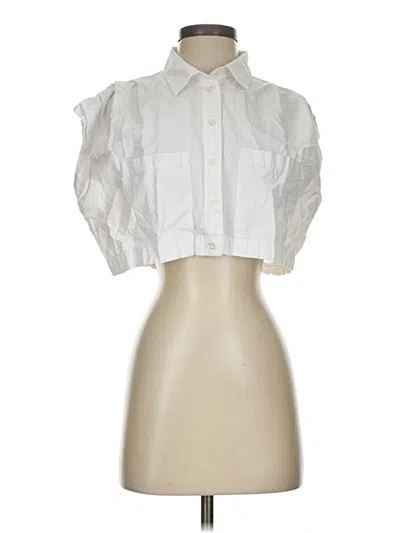 Pre-owned Zara Cardigan Sweater In White