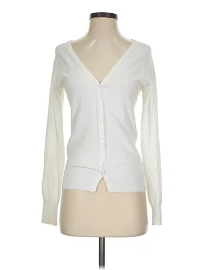 Pre-owned Zara Cardigan Sweater In White