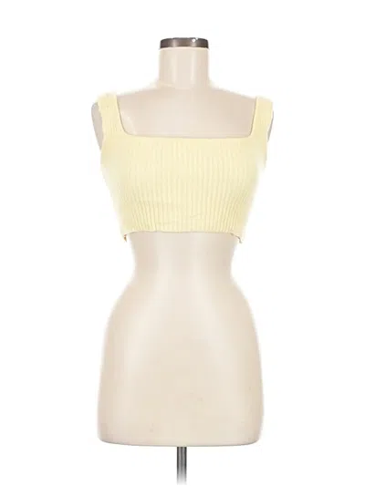 Pre-owned Zara Cardigan Sweater In Yellow