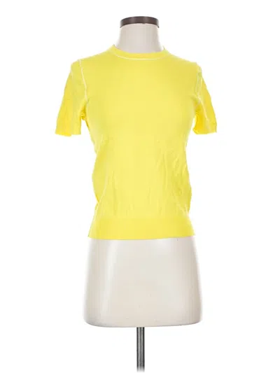 Pre-owned Zara Cardigan Sweater In Yellow