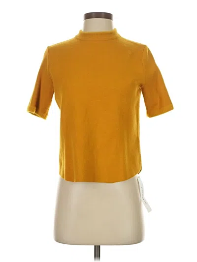 Pre-owned Zara Cardigan Sweater In Yellow