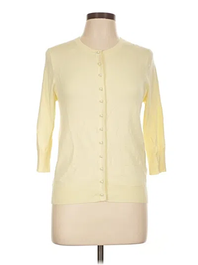 Pre-owned Zara Cardigan Sweater In Yellow