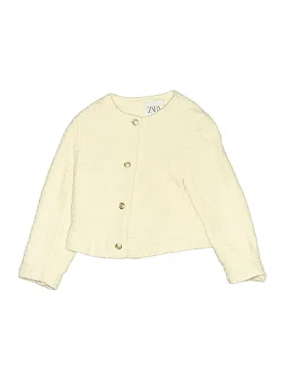 Pre-owned Zara Kids' Cardigan Sweater In Yellow