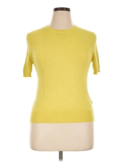 Pre-owned Zara Cardigan Sweater In Yellow