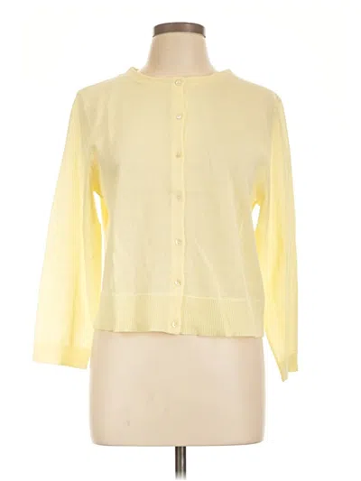 Pre-owned Zara Cardigan Sweater In Yellow