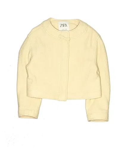 Pre-owned Zara Kids' Cardigan Sweater In Yellow