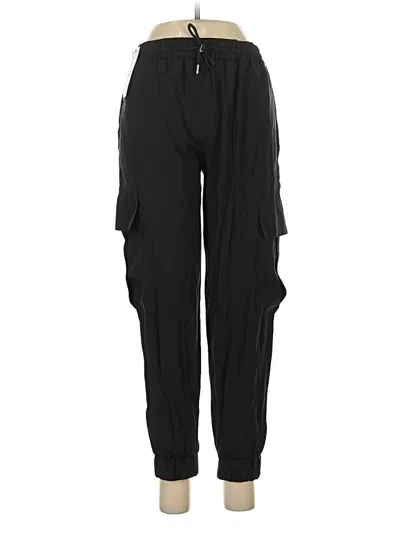 Pre-owned Zara Cargo Pants In Black