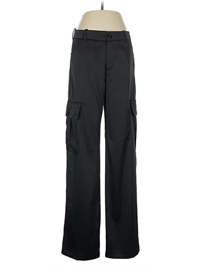 Pre-owned Zara Cargo Pants In Black