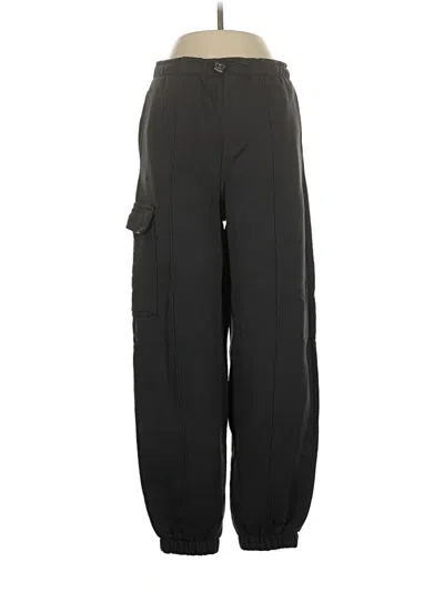 Pre-owned Zara Cargo Pants In Black