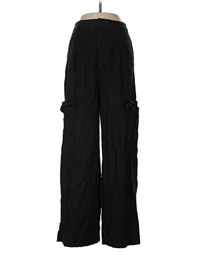 Pre-owned Zara Cargo Pants In Black