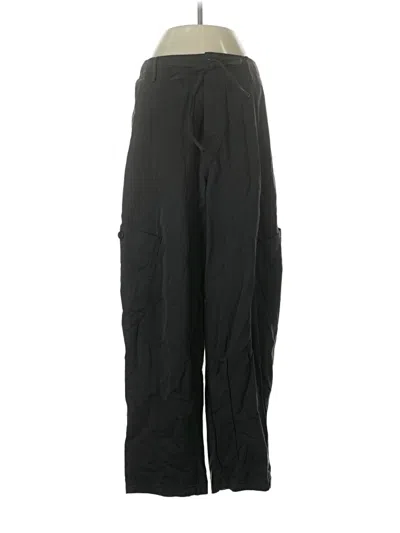 Pre-owned Zara Cargo Pants In Black
