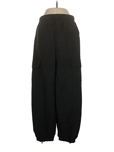 Pre-owned Zara Cargo Pants In Black