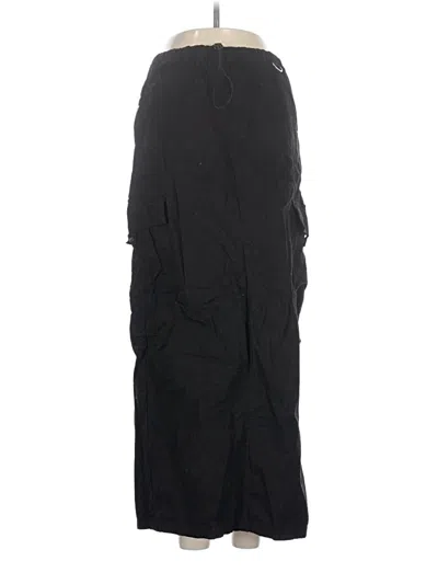 Pre-owned Zara Cargo Pants In Black