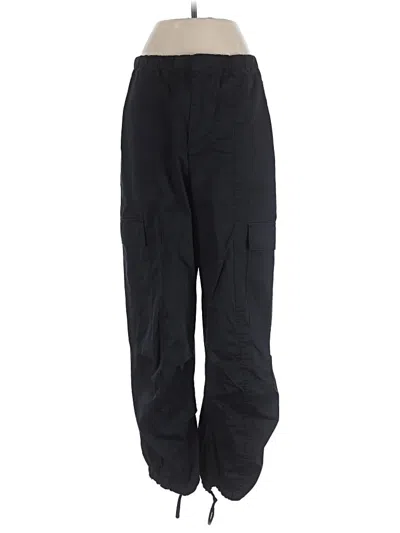 Pre-owned Zara Cargo Pants In Black