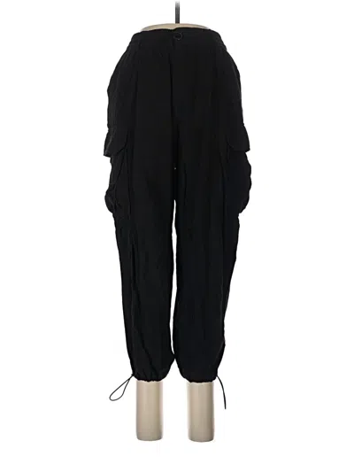 Pre-owned Zara Cargo Pants In Black