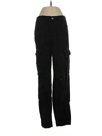 Pre-owned Zara Cargo Pants In Black