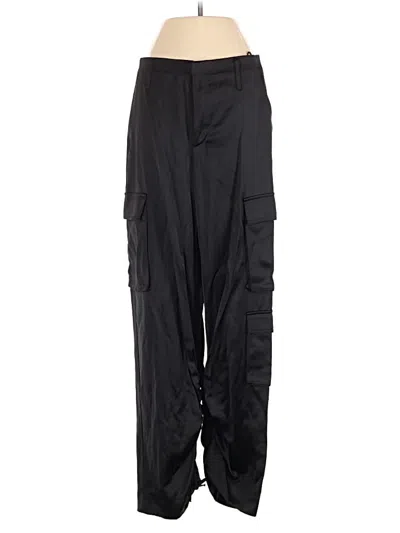Pre-owned Zara Cargo Pants In Black