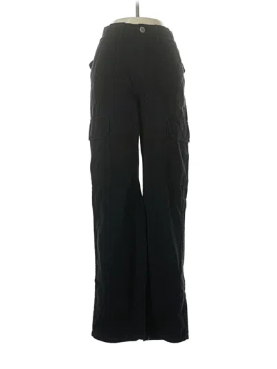 Pre-owned Zara Cargo Pants In Black
