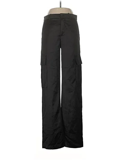 Pre-owned Zara Cargo Pants In Black