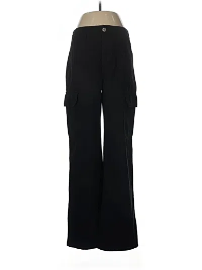 Pre-owned Zara Cargo Pants In Black