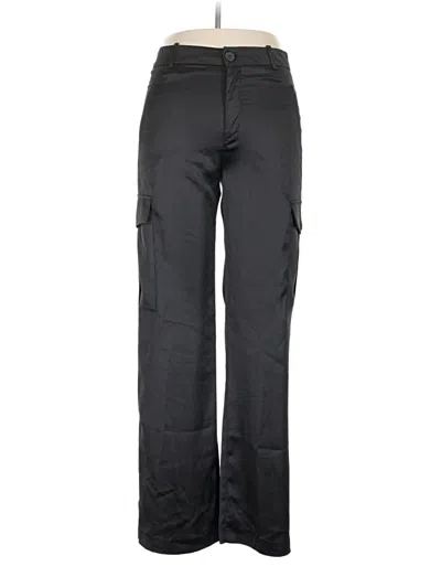 Pre-owned Zara Cargo Pants In Black